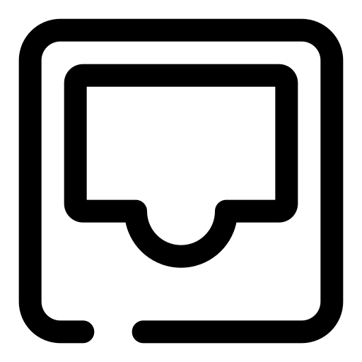Inbox, message, mail, brand, social media icon